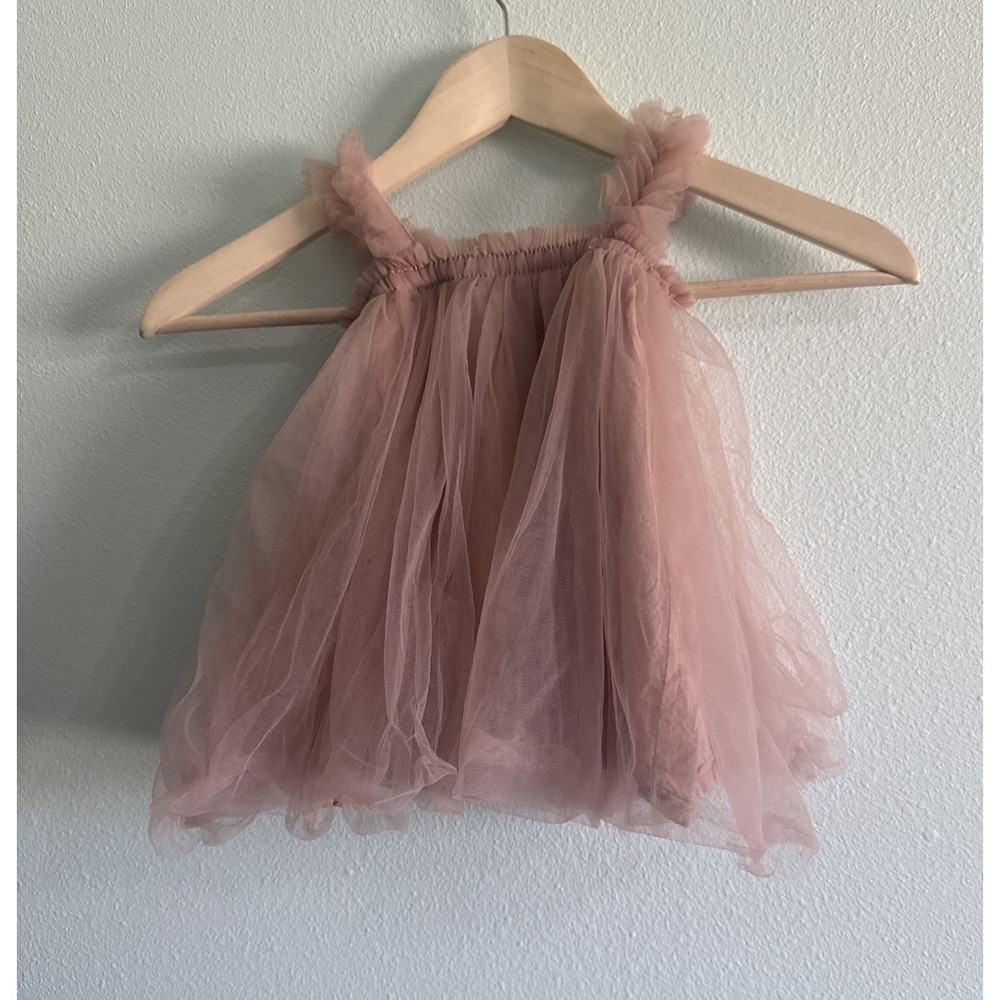 Summer Girl Cute Elegant Mesh Pink Suspender Dress Princess Tutu 80 cm 9-12 mo
